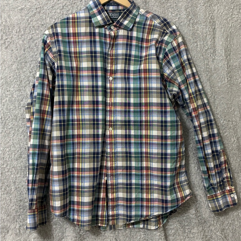 Ralph Lauren Men's Colorful Plaid Button Down Shirt